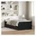 vidaXL Bett 90 x 200 cm Schwarz