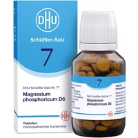 DHU Schüßler-Salz Nr. 7 Magnesium phosphoricum D6 – Das Mineralsalz der Muskeln und Nerven – das Original – umweltfreundlich im Arzneiglas, 200 St. Tabletten