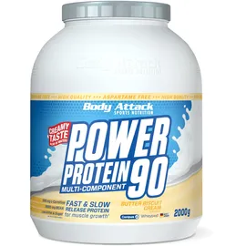 Body Attack Power Protein 90 Butter Bisquit Pulver 2000 g