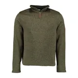 OS-TRACHTEN OS Trachten Strickfleece Troyer oliv, Größe 4XL