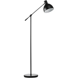 Homcom Stehlampe höhenverstellbar, schwenkbar Stehleuchte, 40 W Standlampe exkl. Leuchtmittel, Leselampe Bogenlampe mit E27 Sockel, Schwarz (Farbe: Schwarz)