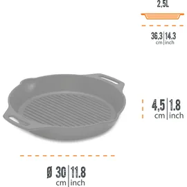 Petromax Grill-Feuerpfanne mit Henkeln Ø 30 cm gp30h-t