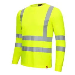 Warnschutz Langarmshirt Kl. 3 "MOTION TEX VIZ" UV-Schutz - L - gelb
