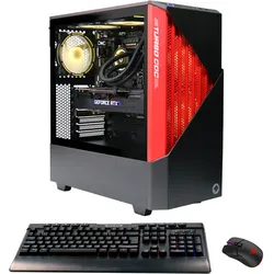 GAMEMAX Gaming-PC "Contac BR 7380", schwarz (schwarz, rot), Microsoft Windows 11 Home (64 Bit), 32 GB RAM 1000 GB SSD, Computer, Windows 11