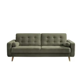 Uno Schlafcouch Mikrofaser 3-Sitzer Grün