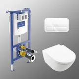 Villeroy & Boch Subway 3.0 WC-Set mit Vorwandelement und Betätigungsplatte
