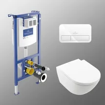 Villeroy & Boch Subway 3.0 WC-Set mit Vorwandelement und Betätigungsplatte