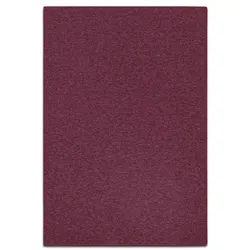 KARAT Teppich "London" - Flacher Schlingenflor - Weinrot / 80 x 350 cm