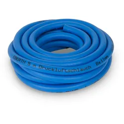 EBERTH Druckluftschlauch 5 m, 6x11 mm, 20 bar, Gewebeschlauch für Kompressor, ohne Kupplung, Druckluft Zubehör