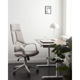 Beliani Bürostuhl Stoff Beige