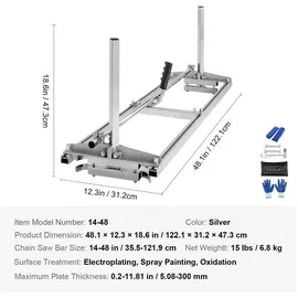 Vevor Tragbares Sägewerk 355-1219mm
