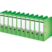 Leitz Ordner Pappe A4 180 Grad 80mm hellgrün Packung