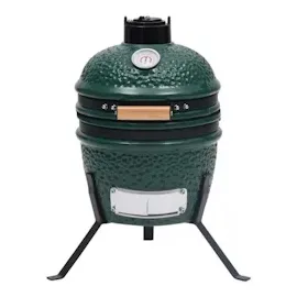 vidaXL 2-in-1 Kamado-Grill Smoker Keramik grün