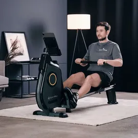 Sportplus Rudergerät mit App-Steuerung, Magnetbremssystem, - schwarz