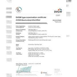 stabilo-sanitär Trinkwasserrohr PE100HD 100m 1/2 Zoll 20 mm