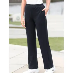 Sporthose HAJO, Damen, Gr. 52, Normalgrößen, schwarz, 62% Baumwolle, 33% Polyester, 5% Elasthan, unifarben, lang, Hosen