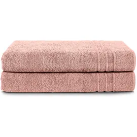 Komfortec 2er Saunatuch Set 70 x 200 cm rosa