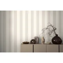 A.S. Création Streifentapete 10 m x 0,53 m 381012 Grau/Weiß