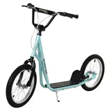 Homcom Kinderscooter mit Handbremse blau