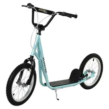 Homcom Kinderscooter mit Handbremse blau