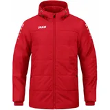 Jako Team Coachjacke mit Kapuze Kinder rot 152