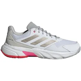 adidas Courtjam Control 3 Cloud White / Iron Metallic / Lucid Red 38    