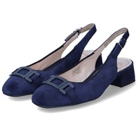 Ara Shoes ARA "GRAZ" Gr. 5 (38), blau (nachtblau) Damen Schuhe Riemchenpumps Abendschuh, Sommerschuh, Blockabsatz, in abgerundeter Form