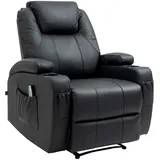 CLP Massagesessel Galena mit Liegefunktion I Relaxsessel mit Wärmefunktion I Ganzkörpermassage