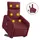 vidaXL Massagesessel mit Aufstehhilfe Stoff 89,5 x 95,5 x 0 cm Weinrot