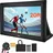 Vevor aufblasbare Filmleinwand Projektion Beamer Leinwand aus 600D, Projektionsleinwand mit tragbarer Aufbewahrungstasche, 16:9, Filmprojektion für Heimkino Mottoparty Poolspaß (513 x 185 x 330 cm)