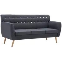 VidaXL 3-Sitzer-Sofa Stoff 172x70x82 cm Dunkelgrau