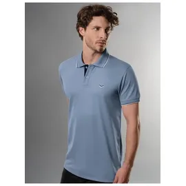 Trigema Poloshirt Slim Fit Polohemd«, Gr. XXXL, pearl-blue, , 47140819-XXXL