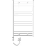 luxebath Badheizkörper Elektrisch 600x800 mm mit Heizstab 600W Weiß Gerade