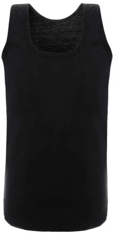 4er Pack Herren Unterhemd Achselhemd Tanktop 100% Baumwolle Schwarz