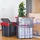 Rotho Evo Total Protection Aufbewahrungsbox 59 x 39,5 x 28 cm 3-tlg. anthrazit/rot