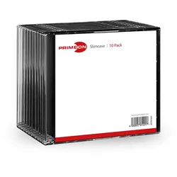 Primeon Flaches Jewel-Case für CD/DVD-Aufbewahrung - Kapazität: 1 CD/DVD (Packun