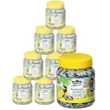 dehner natura premium Wildvogelfutter, Rindertalg im Glas, Sonnenblumenkerne, 8 x 250 g