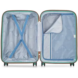 Delsey Meteor 2.0 4-Rollen Cabin 67 cm / 70 l beige/grün/türkis