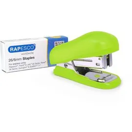 Rapesco Bug Mini, Heftleistung 12 Blatt, grün