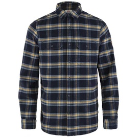 Fjällräven Ovik Heavy Flannel Shirt M Dark Navy-Buckwheat Brown S