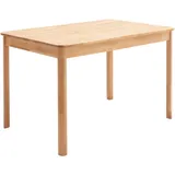 MCA living Esstisch Kernbuche massiv rechteckig 80x76x120 cm