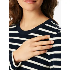 SCHIESSER Casual Essentials Pyjama Gestreift Nachtblau/Weiß S