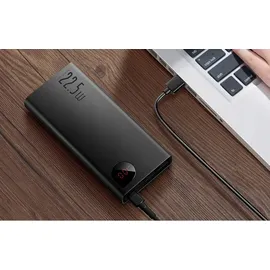 Baseus Adaman Metal Powerbank mit Schnellladung 10000mAh 22,5W (Overseas Edition 2021) schwarz