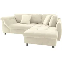 Livetastic Ecksofa, Beige, Textil, Uni, 3-Sitzer, Füllung: Schaumstoff, Ottomane rechts, L-Form, 250x190 cm, Made in EU, Wohnzimmer, Sofas & Couches, Wohnlandschaften, Ecksofas