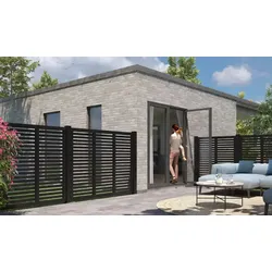 Rankgitter Harmoni - Schwarz - 120 x 180 cm - Sichtschutz aus Kiefern/Fichtenholz – Rankgitterzaun für Blickschutz – Ideales Rankgitter für Garten