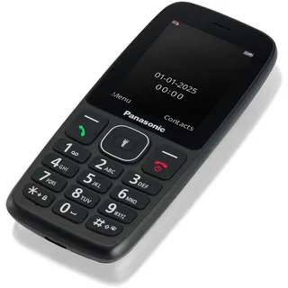 Panasonic KX-TF400EXB 4G Benutzerfreundliches Tastenhandy, Volte, verlässliche 200 Std. im Standby-Modus, USB-C-Ladefunktion, 2,4-Zoll-Display, Bluetooth, IP44