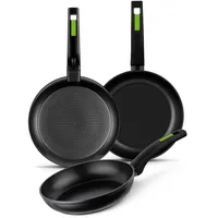 Monix M481241 18/22/26 Cm Pfannenset 3 Einheiten - Green / Black - One Size