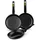 Monix M481241 18/22/26 Cm Pfannenset 3 Einheiten - Green / Black - One Size