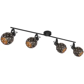 GLOBO Jodie 4 Deckenspot 12 x 26 x 90 cm Gold/Schwarz