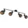 GLOBO Jodie 4 Deckenspot 12 x 26 x 90 cm Gold/Schwarz